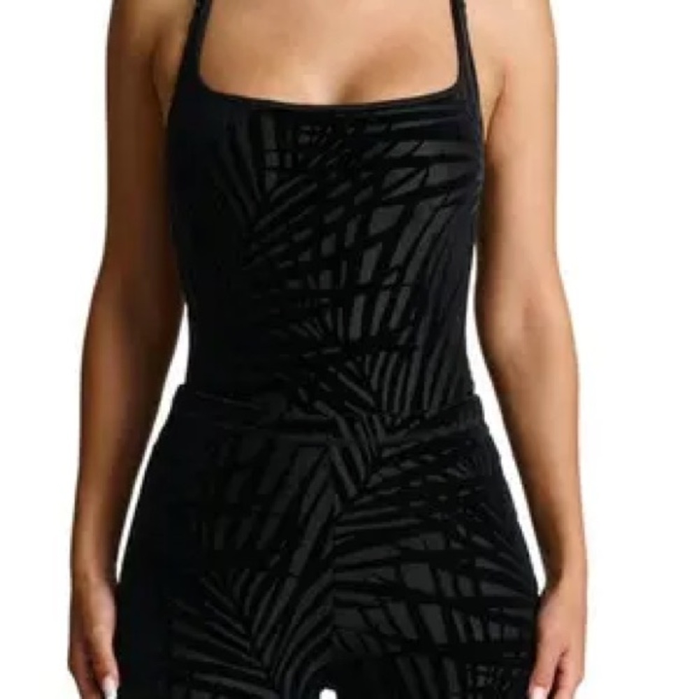 naked wardrobe Black Velvet Burnout Co-ord set
